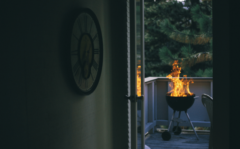 BBQ at a cottage