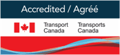 Transport Canada accreditation badge. 3 easy steps.  