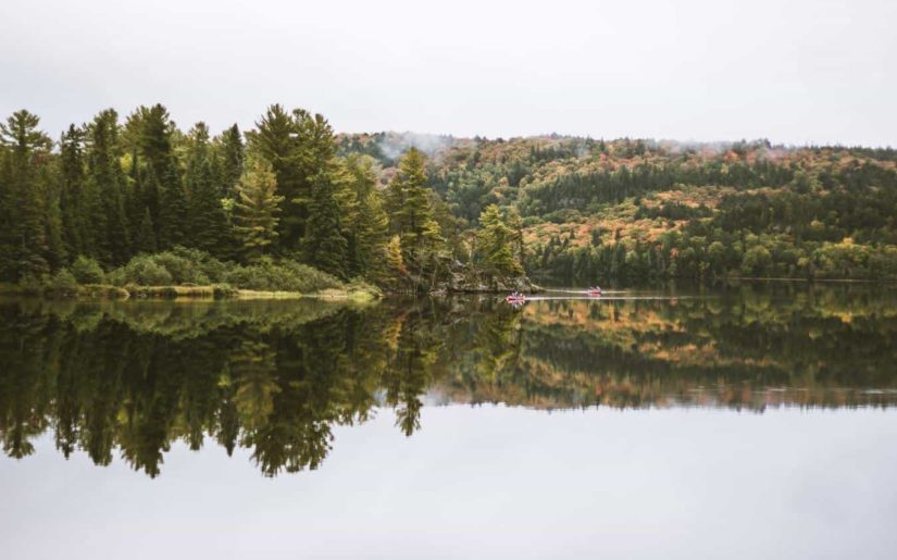 Algonquin Park canoeing lake