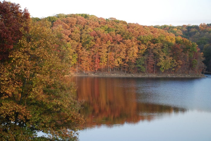 Fall on an Ohio lake.